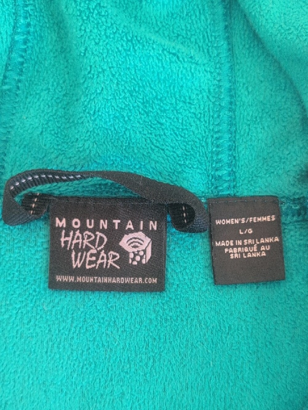 Mountain Hardwear Turquoise /Teal Full-Zip Hooded Fleece Jacket - Picture 4 of 13